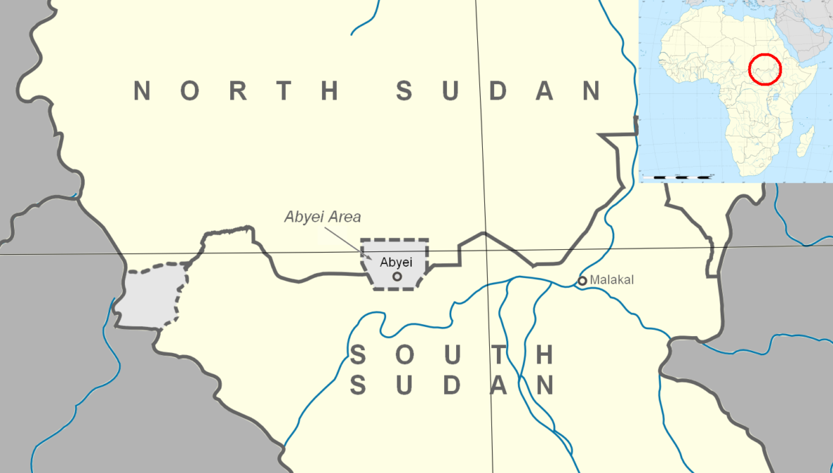 Map of Abyei Area en